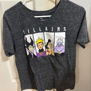 Disney Villains Charcoal Graphic Tee